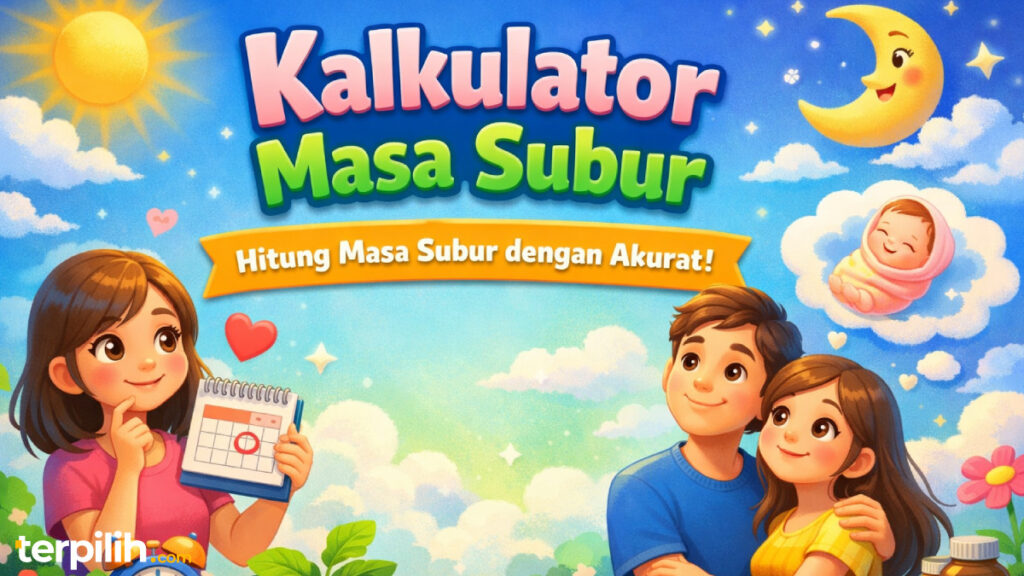 Ilustrasi kalender masa subur untuk menghitung ovulasi dan peluang kehamilan pasangan suami istri