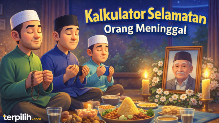 Ilustrasi selamatan orang meninggal dan perhitungan hari tahlilan