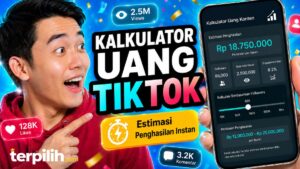 Kalkulator uang TikTok untuk estimasi penghasilan berdasarkan jumlah followers, views, dan engagement