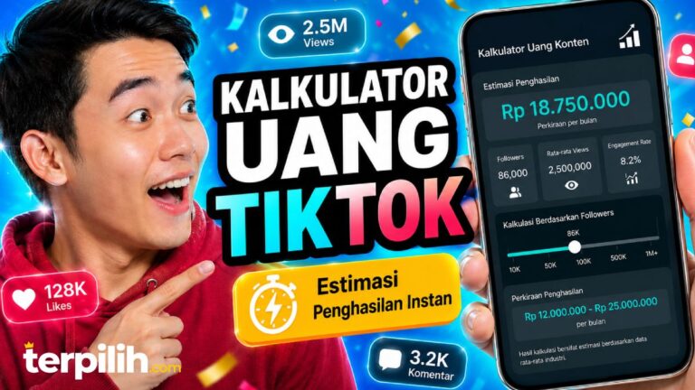 Kalkulator uang TikTok untuk estimasi penghasilan berdasarkan jumlah followers, views, dan engagement