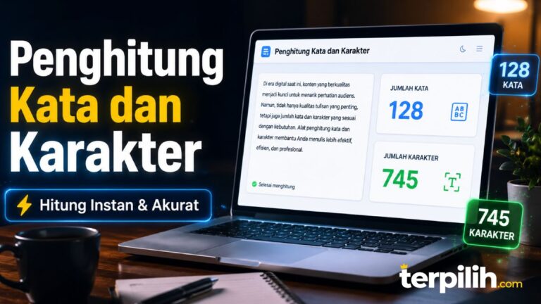 Penghitung kata dan karakter online untuk menghitung jumlah kata dan karakter secara instan dan akurat