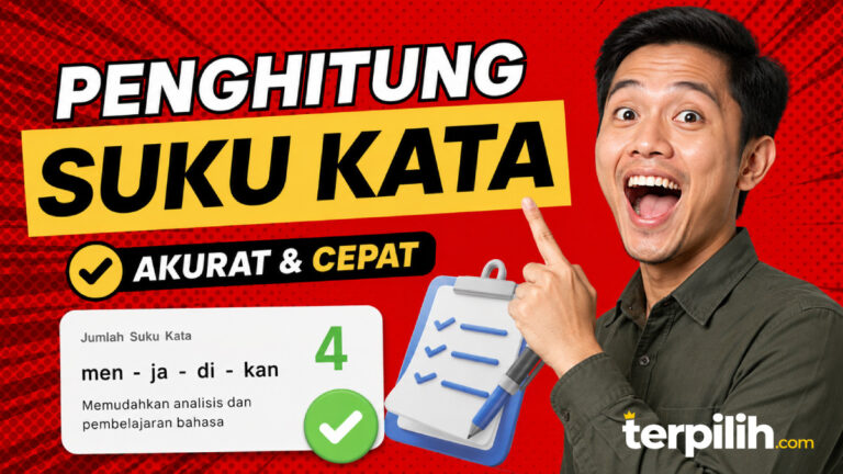 Penghitung suku kata online untuk menghitung jumlah suku kata secara akurat dan cepat
